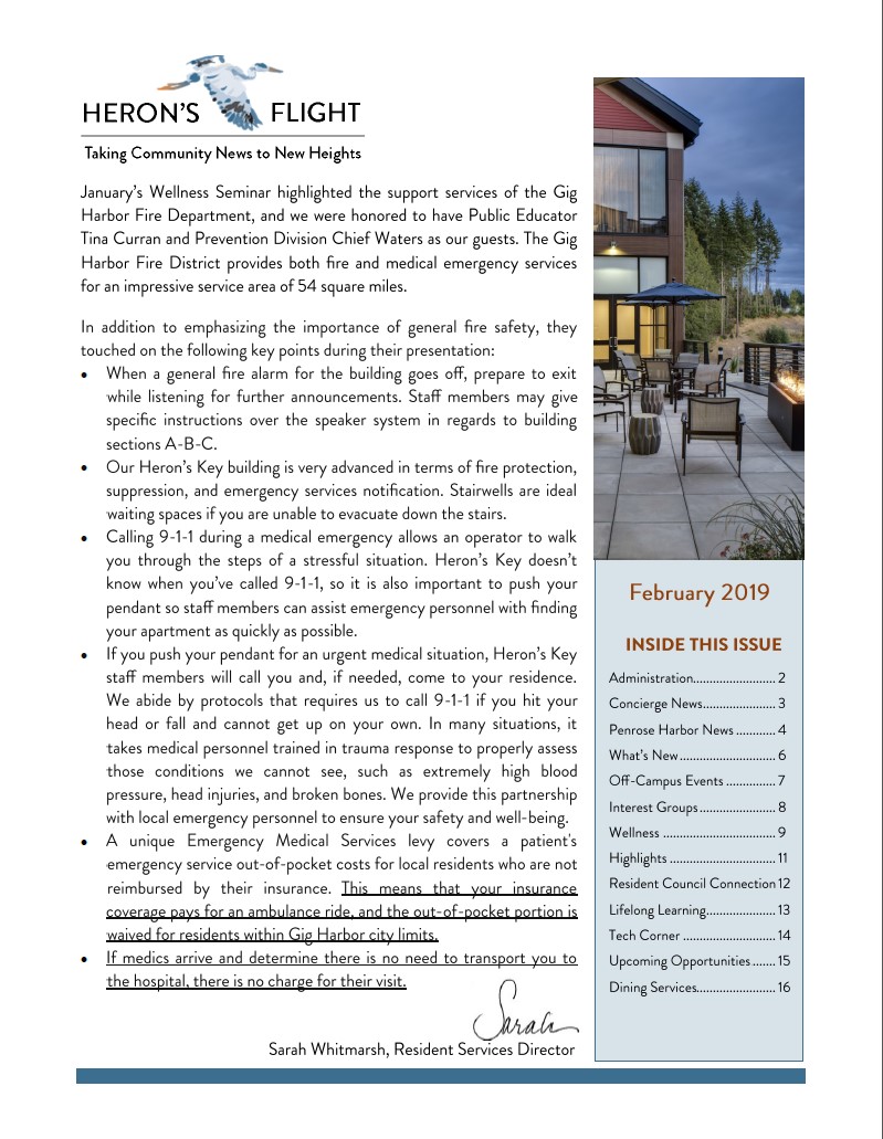 February 2019 Newsletter SINGLE PAGE
