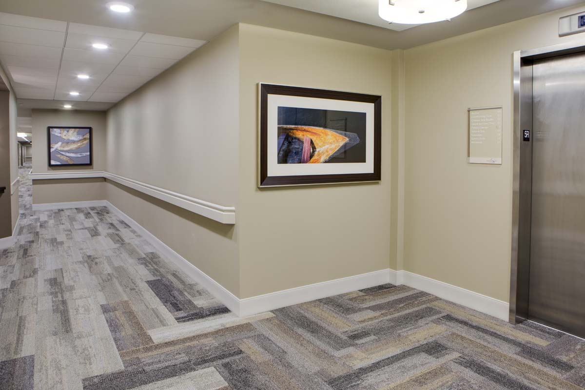 Hallways in Heron's Key Apartments