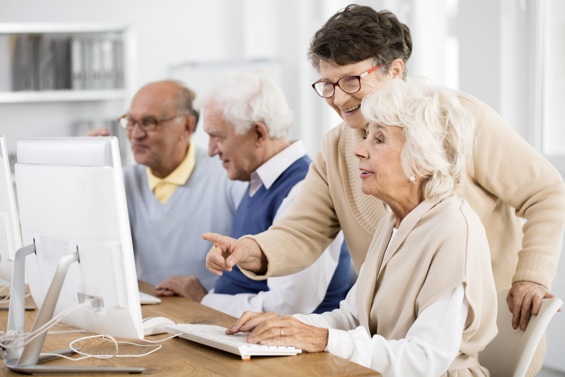 Seniors at Computers